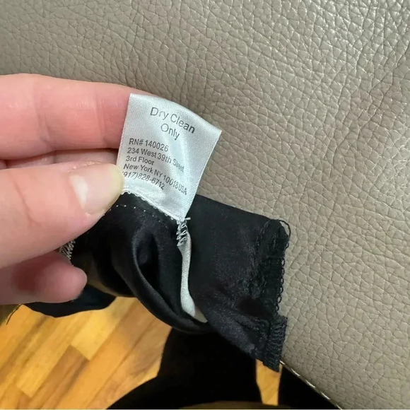 Parker black/gold silk pants 6 - Picture 10 of 10